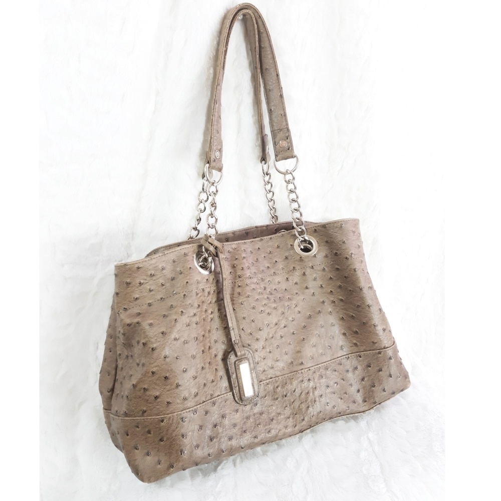 Mondani New York Ostrich Textured Purse Bag